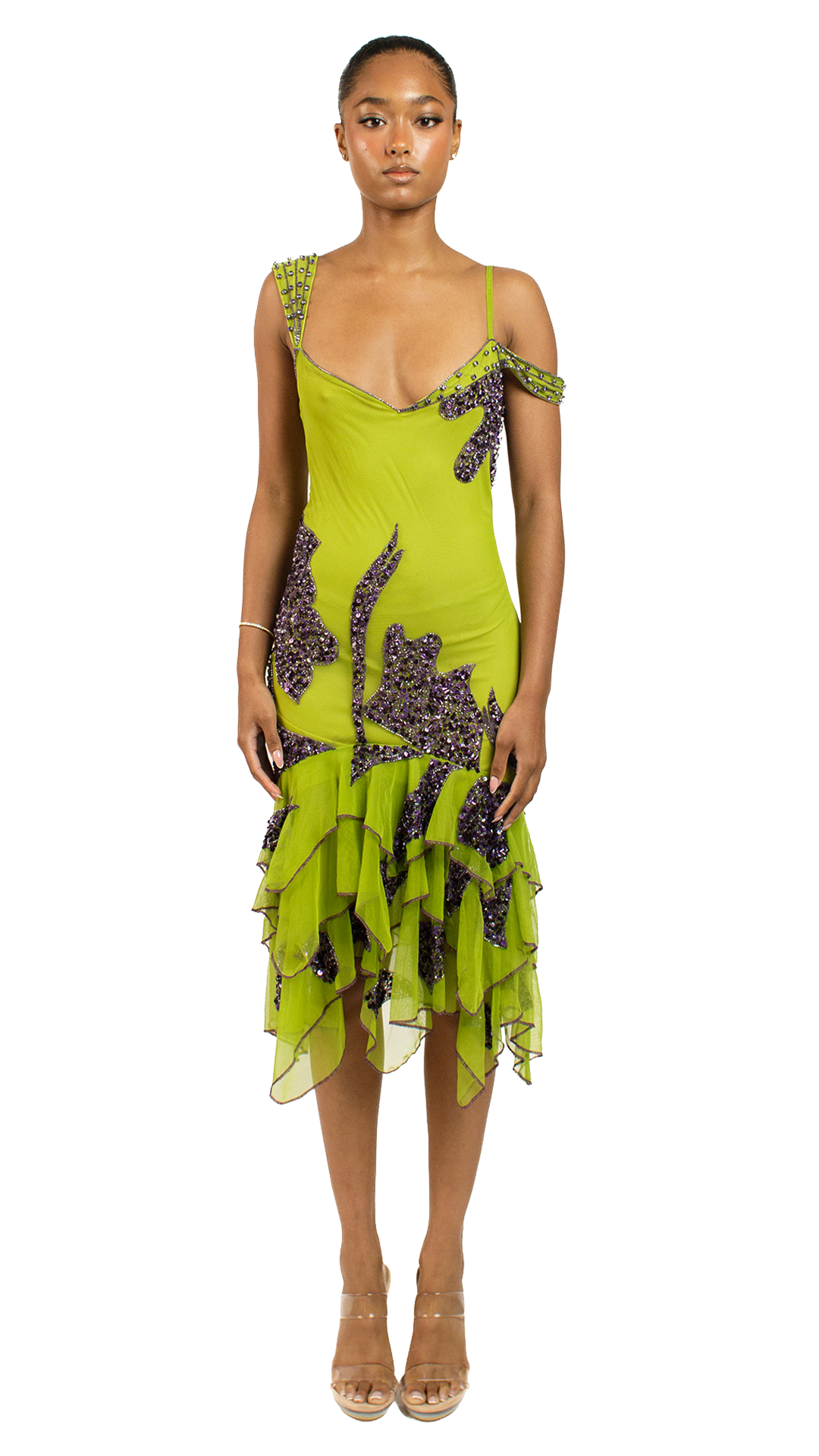 Third image for Kiwi Green Dolce Dress