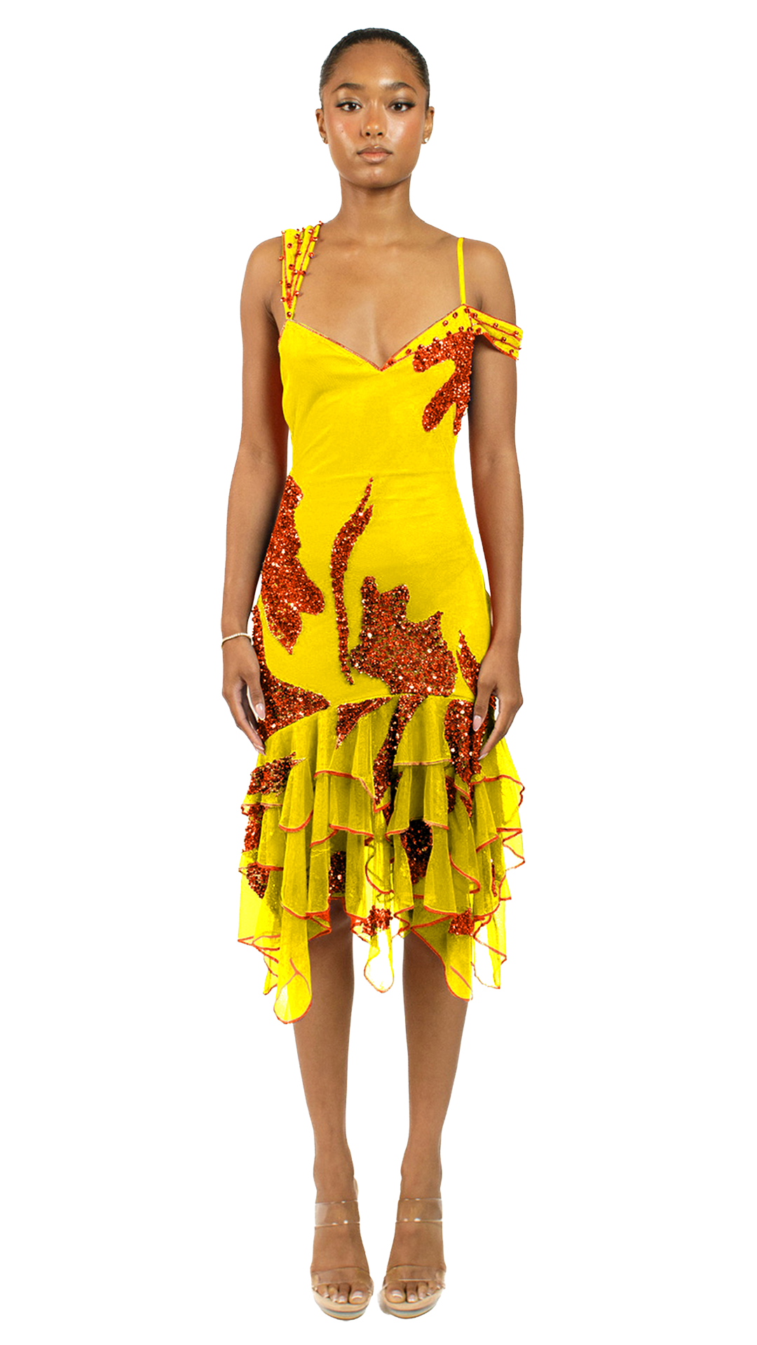 Sunset Orange Dolce Dress – NADI