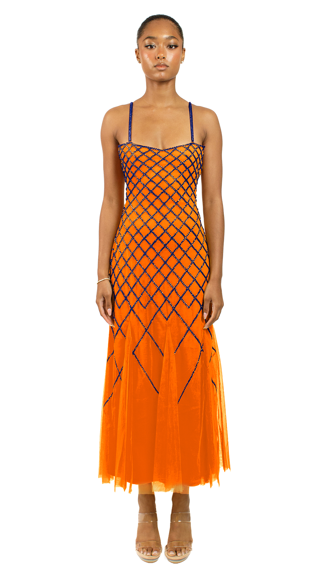 Third image for Sunset Orange Toni Dress