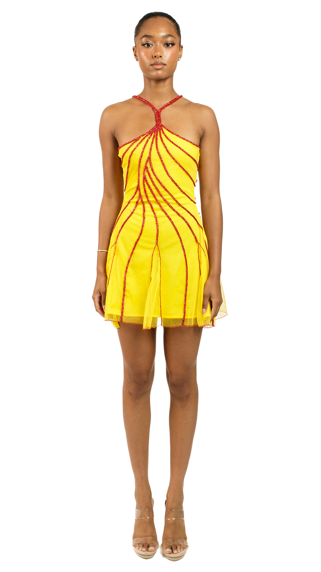Third image for Amalfi Yellow Pixi Dress